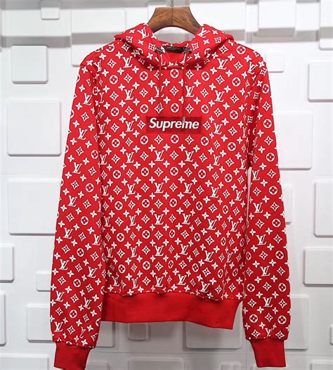 supreme x louis vuitton hoodie grailed